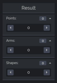 How many triangles/squares are in the given figure counter/calculator